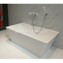 Back to wall pure acrylic PMMA bathtub